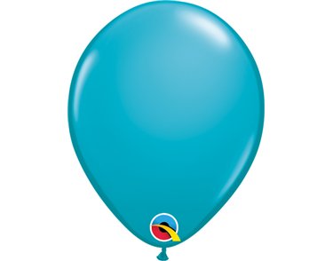 100PK 5in FASHION TROPICAL TEAL QUALATEX