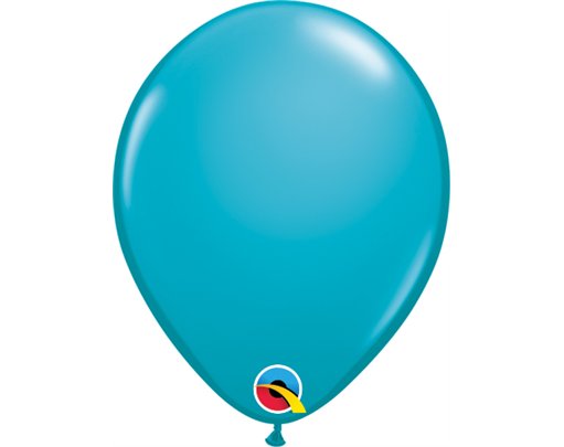 100PK 5in FASHION TROPICAL TEAL QUALATEX