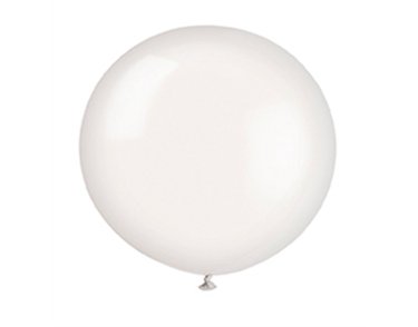 6PK 36in PREMIUM LINEN WHITE BALLOONS