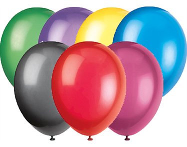 50PK 12in CRYSTAL ASST PREM BALLOONS
