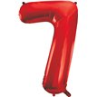 34in RED NO.7 JUMBO FOIL BALLOON