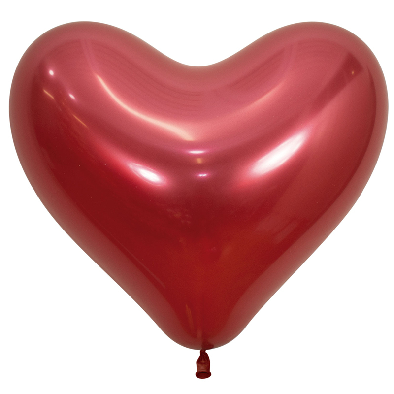 50PK 14in REFLEX RED HEART SEMPERTEX