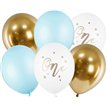 6PK 30cm AGE ONE BLUE BOUQUET BALLOON PACK