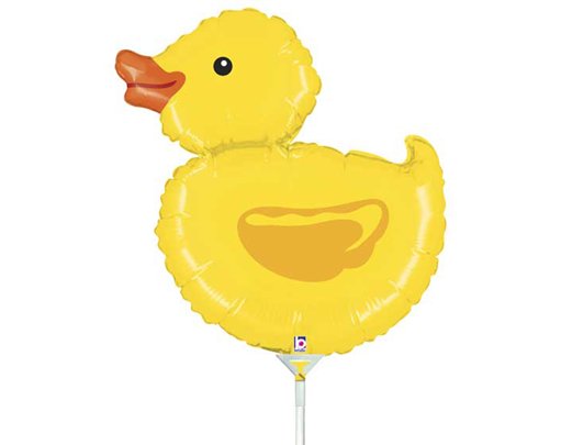 14in DUCKY MINI SHAPE FOIL BALLOON 10S