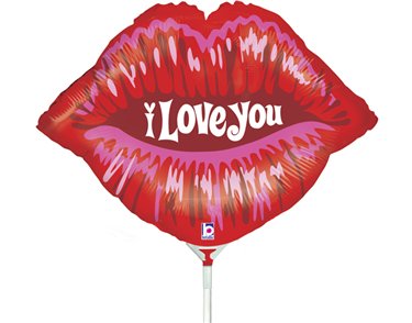 14in KISS MINI SHAPE FOIL BALLOON 10S