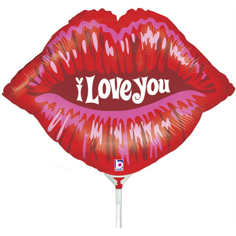 14in KISS MINI SHAPE FOIL BALLOON 10S