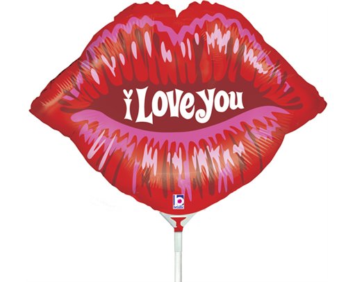 14in KISS MINI SHAPE FOIL BALLOON 10S