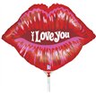 14in KISS MINI SHAPE FOIL BALLOON 10S