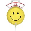 14in SMILEY NURSE MINI SHAPE FOIL BALLOON 10S