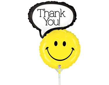 14in THANK YOU MINI SHAPE FOIL BALLOON 10S