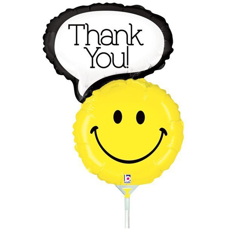14in THANK YOU MINI SHAPE FOIL BALLOON 10S