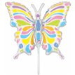 14in PASTEL BUTTERFLY MINI SHAPE FOIL BALLOON 10S