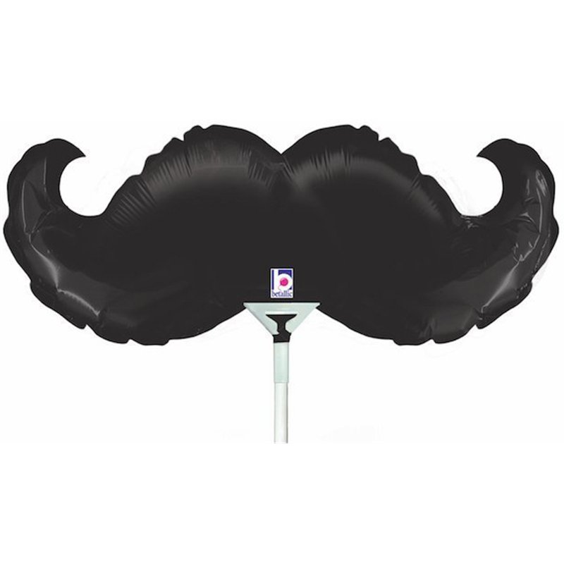 14in MUSTACHE MINI SHAPE FOIL BALLOON 10S