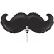 14in MUSTACHE MINI SHAPE FOIL BALLOON 10S