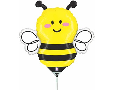 14in BEE MINI SHAPE FOIL BALLOON 10S