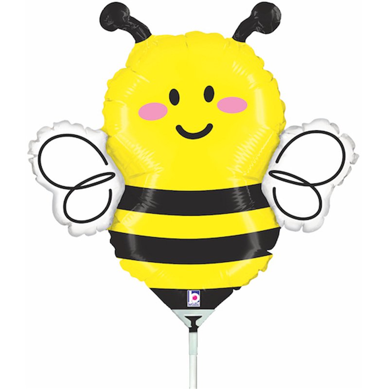14in BEE MINI SHAPE FOIL BALLOON 10S
