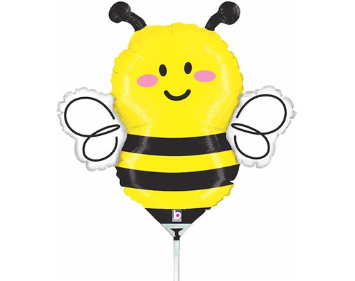 14in BEE MINI SHAPE FOIL BALLOON 10S