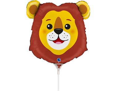 14in LION HEAD MINI SHAPE FOIL BALLOON 10S