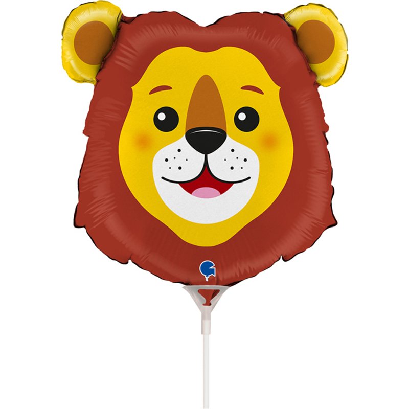 14in LION HEAD MINI SHAPE FOIL BALLOON 10S