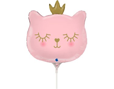 14in CAT PRINCESS MINI SHAPE FOIL BALLOON 10S