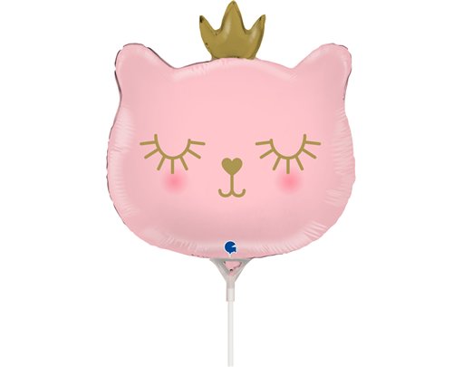 14in CAT PRINCESS MINI SHAPE FOIL BALLOON 10S