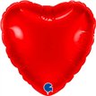 4in RED HEART AIR FILL FOIL BALLOON 10S