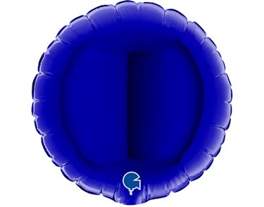 4in BLUE CAPRI ROUND AIR FILL FOIL BALLOON 10S