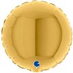 4in GOLD 5 ROUND AIR FILL FOIL BALLOON 10S