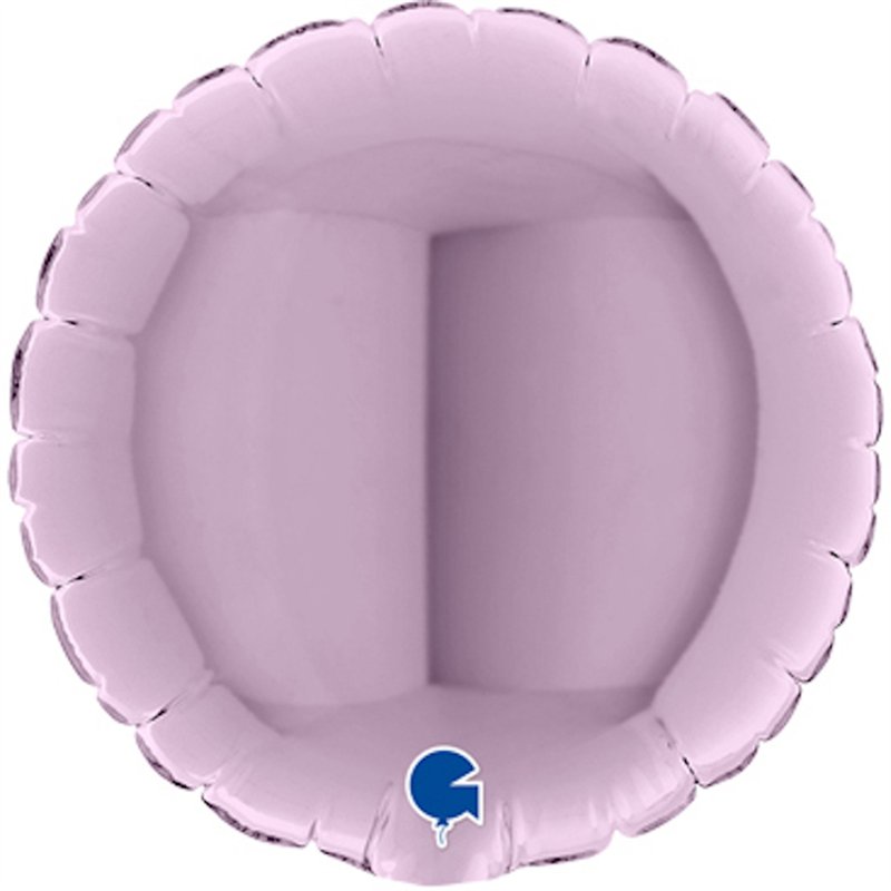 4in LILAC ROUND AIR FILL FOIL BALLOON 10S