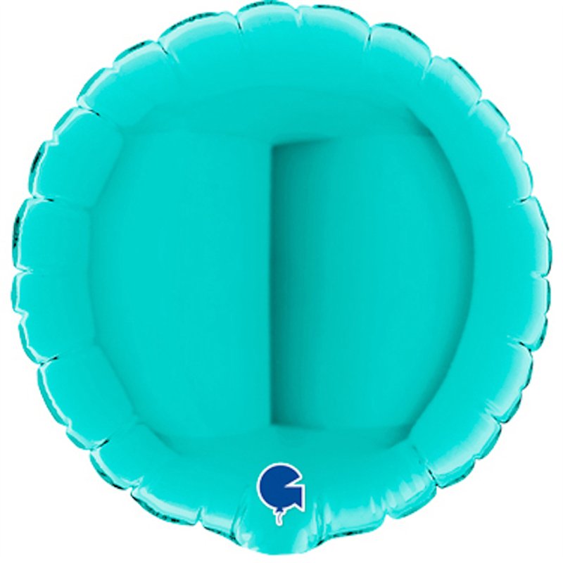 4in TIFFANY ROUND AIR FILL FOIL BALLOON 10S