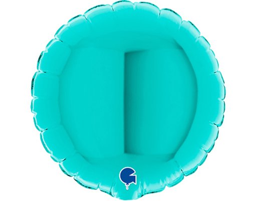 4in TIFFANY ROUND AIR FILL FOIL BALLOON 10S