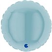 4in PASTEL BLUE ROUND AIR FILL FOIL BALLOON 10S