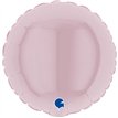 4in PASTEL PINK ROUND AIR FILL FOIL BALLOON 10S