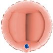4in ROSE GOLD ROUND AIR FILL FOIL BALLOON 10S