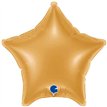 4in GOLD STAR AIR FILL FOIL BALLOON 10S