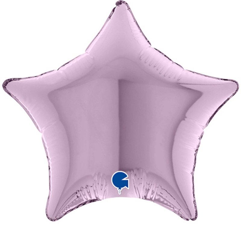 4in LILAC STAR AIR FILL FOIL BALLOON 10S