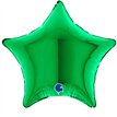 4in GREEN STAR AIR FILL FOIL BALLOON 10S