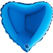 9in BLUE HEART AIR FILL FOIL BALLOON 10S