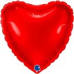 9in RED HEART AIR FILL FOIL BALLOON 10S