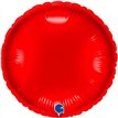 9in RED ROUND AIR FILL FOIL BALLOON 10S