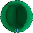 9in DARK GREEN ROUND AIR FILL FOIL BALLOON 10S
