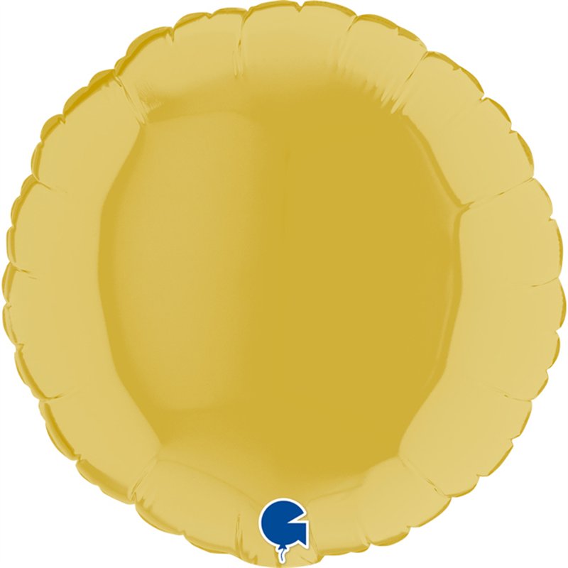 9in PASTEL YELLOW ROUND AIR FILL FOIL BALLOON 10S