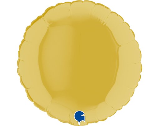 9in PASTEL YELLOW ROUND AIR FILL FOIL BALLOON 10S