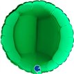9in GREEN ROUND AIR FILL FOIL BALLOON 10S