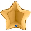 9in GOLD STAR AIR FILL FOIL BALLOON 10S