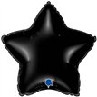 9in BLACK STAR AIR FILL FOIL BALLOON 10S