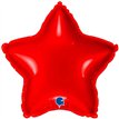 9in RED STAR AIR FILL FOIL BALLOON 10S