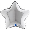 9in SILVER STAR AIR FILL FOIL BALLOON 10S