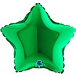 9in GREEN STAR AIR FILL FOIL BALLOON 10S