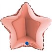 9in ROSE GOLD STAR AIR FILL FOIL BALLOON 10S